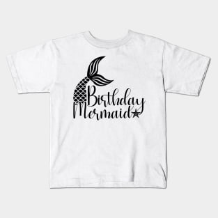 Birthday Mermaid Tail Kids T-Shirt